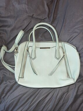 Mossimo Supply Co. Mint Pebbled Satchel with Top Handles and Crossbody Strap